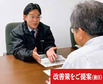 改善策をご提案（後日）